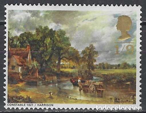 Sellos: GRAN BRETA&Ntilde;A 1968 - PINTURAS, &rdquo;LA CARRETA DE HENO&rdquo; JOHN CONSTABLE - MH*