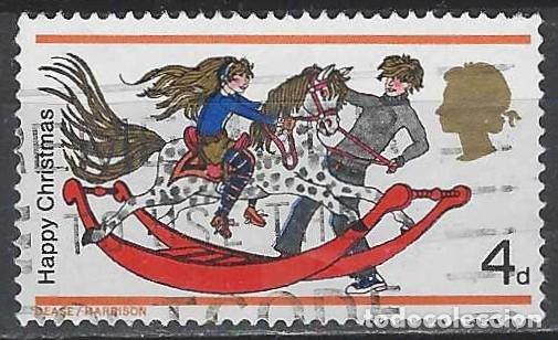 Sellos: GRAN BRETA&Ntilde;A 1968 - NAVIDAD, 4P - USADO