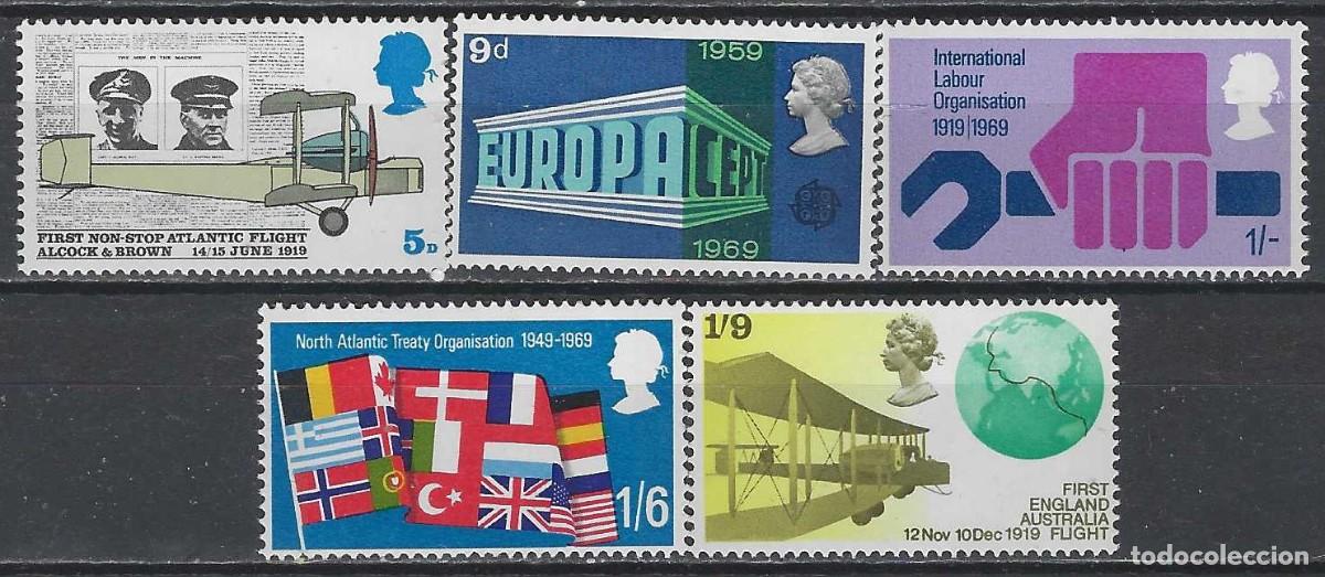 Sellos: GRAN BRETA&Ntilde;A 1969 - ANIVERSARIOS, S.COMPLETA - MNH**