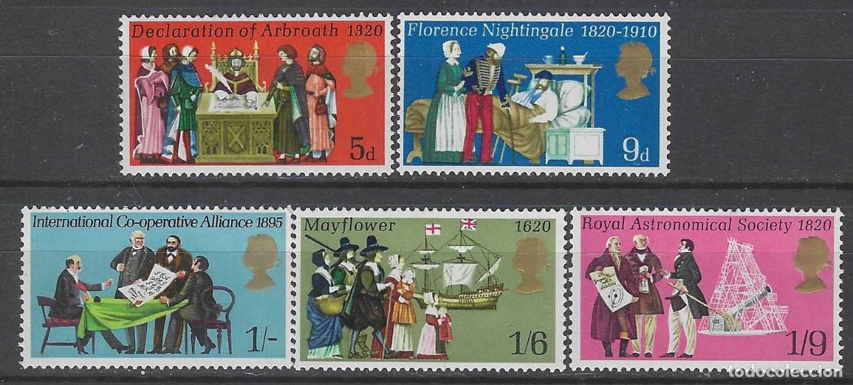 Sellos: GRAN BRETA&Ntilde;A 1970 - ANIVERSARIOS, S.COMPLETA - MNH**