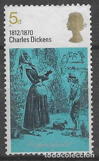 Sellos: GRAN BRETA&Ntilde;A 1970 - LITERATURA ,&rdquo;DAVID COPPERFIELD&rdquo; CHARLES DICKENS - MSG