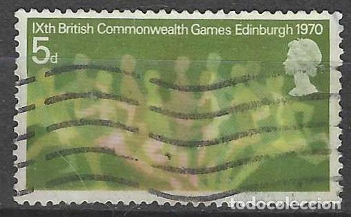 Sellos: GRAN BRETA&Ntilde;A 1970 - 9&ordm; JUEGOS DEPORTIVOS DE LA COMMONWEALTH, ATLETISMO - USADO