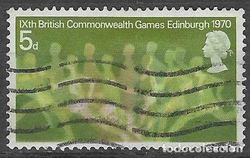 Sellos: GRAN BRETA&Ntilde;A 1970 - 9&ordm; JUEGOS DEPORTIVOS DE LA COMMONWEALTH, ATLETISMO - USADO