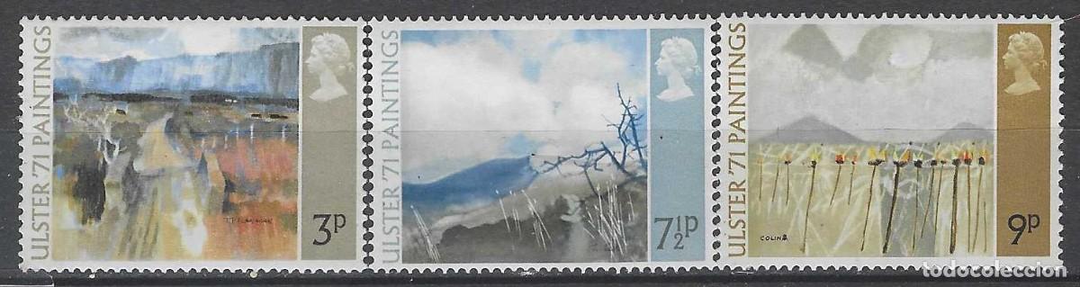 Sellos: GRAN BRETA&Ntilde;A 1971 - CUADROS DE PINTORES IRLANDESES, S.COMPLETA - MNH**