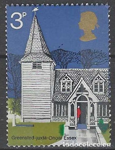 Sellos: GRAN BRETA&Ntilde;A 1972 - ARQUITECTURA, ANTIGUAS IGLESIAS, GREENSTED-JUXTA-ONGAR, ESSEX - MH*
