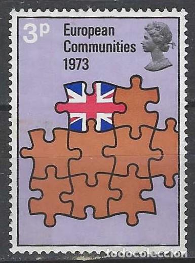 Sellos: GRAN BRETA&Ntilde;A 1973 - ENTRADA DE GRAN BRETA&Ntilde;A EN LA COMUNIDAD ECON&Oacute;MICA EUROPEA - MNH**