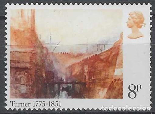 Sellos: GRAN BRETA&Ntilde;A 1975 - PINTURA, &rdquo;EL ARSENAL DE VENECIA&rdquo; DE J.M.W.TURNER - MNH**