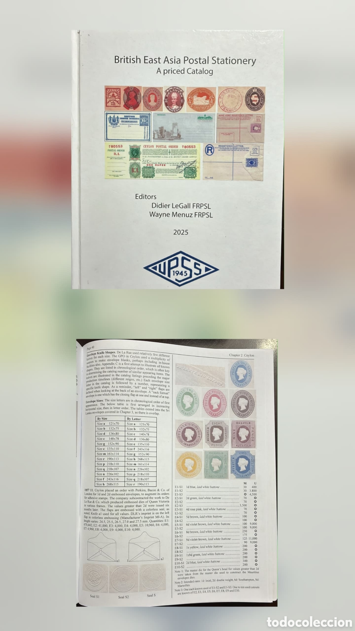 Sellos: CA)British East Asia + 2025 + Philatelic Literature + Catalog &ldquo;British East Asia Postal Stationery: