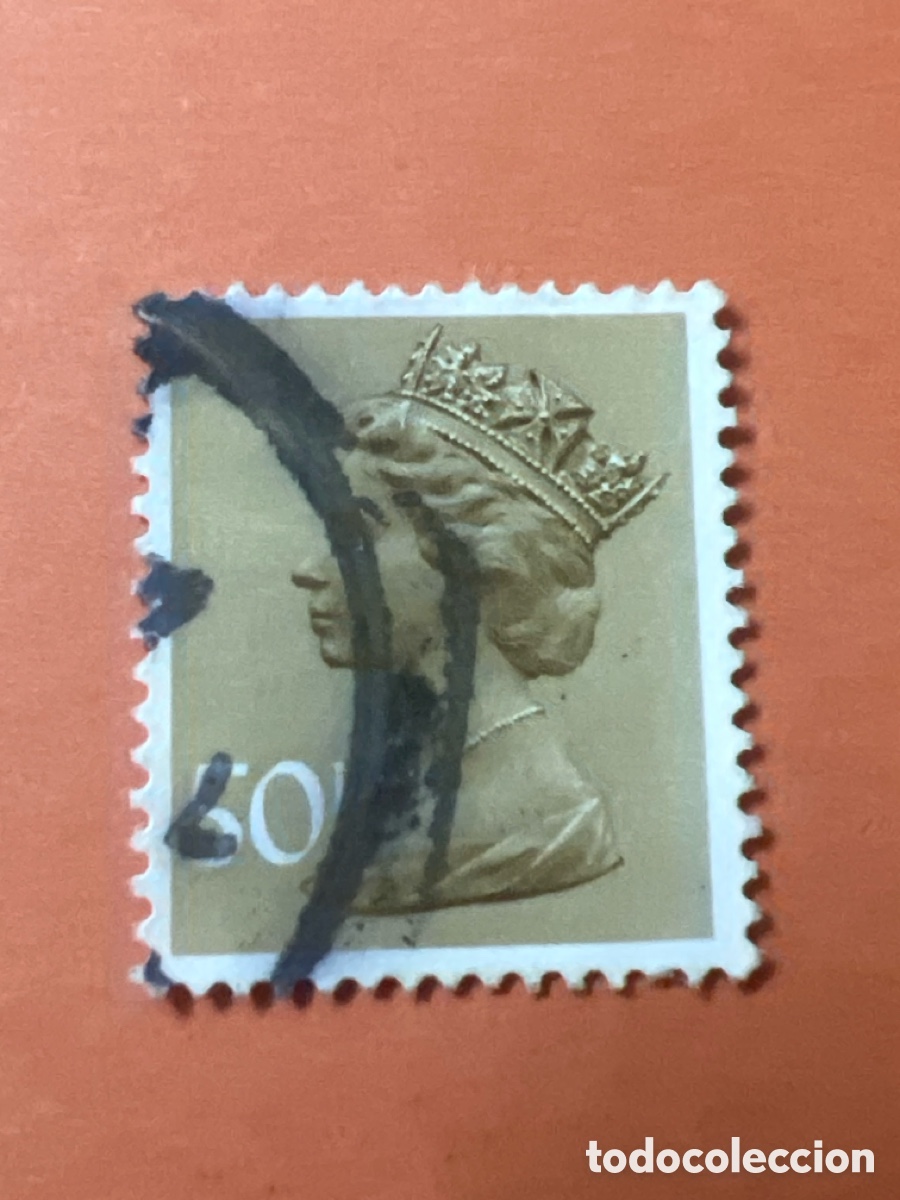 Sellos: S20. GRAN BRETA&Ntilde;A SELLO DE LA REINA ISABEL - QUEEN 50 P