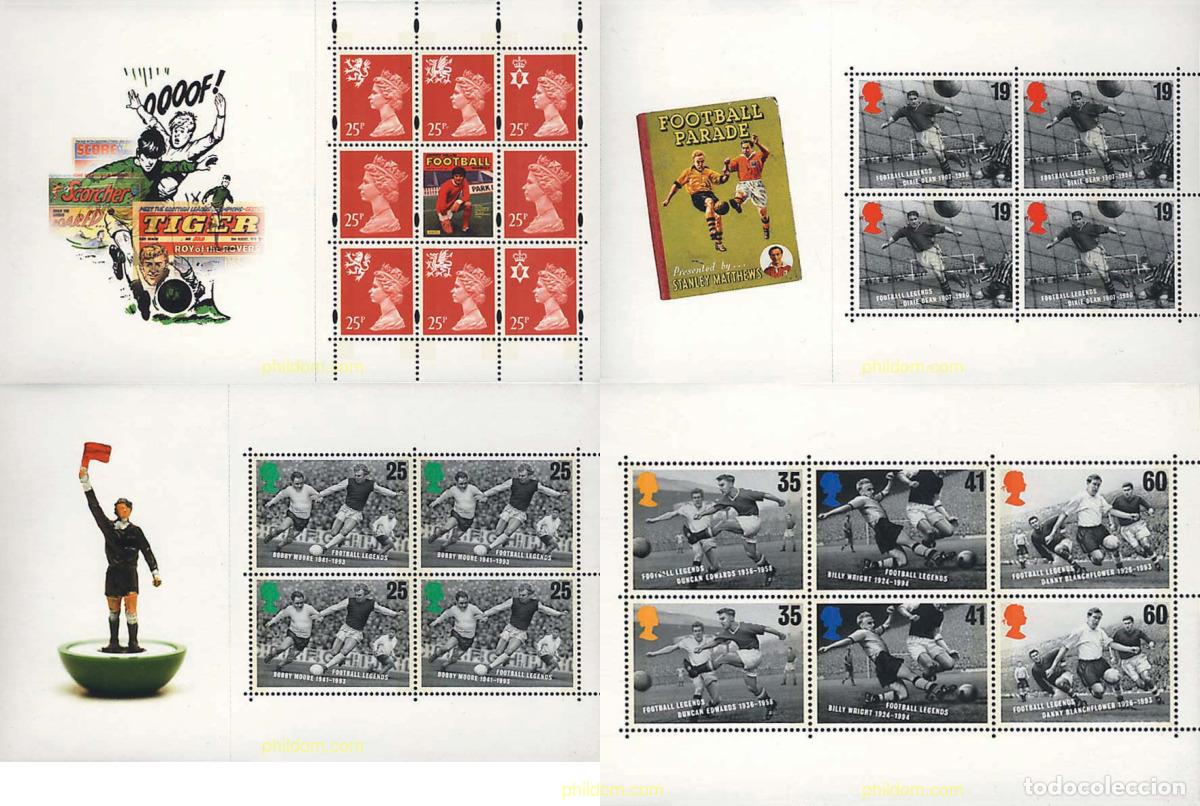 Sellos: 689557 MNH GRAN BRETA&Ntilde;A 1996 JUGADORES CELEBRES