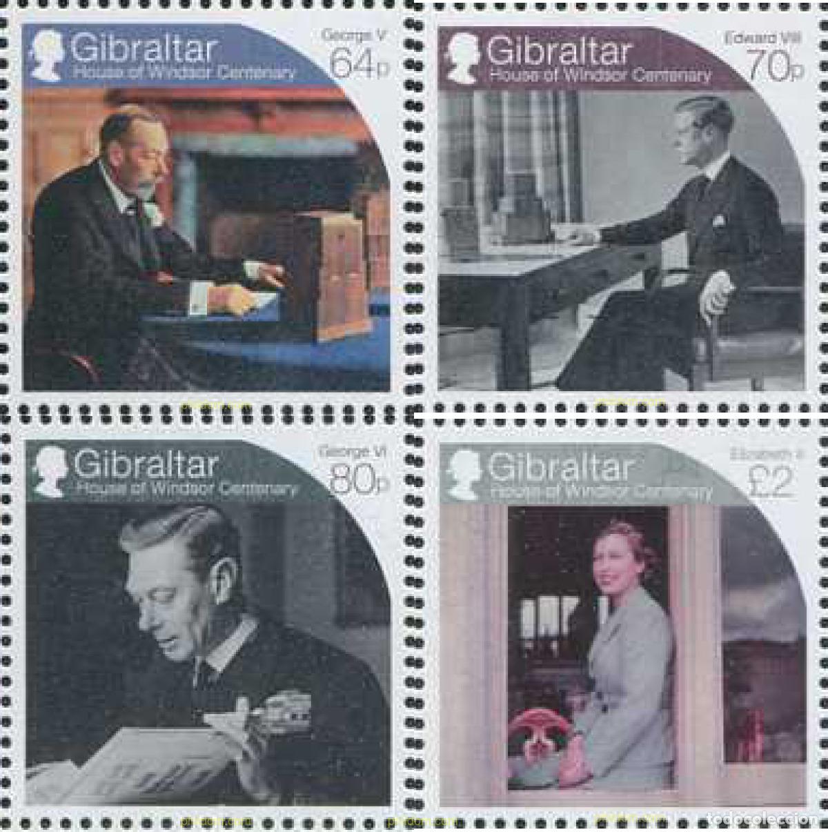 Sellos: 573782 MNH GIBRALTAR 2017 CENTENARIO DE LA CASA DE WINDSOR