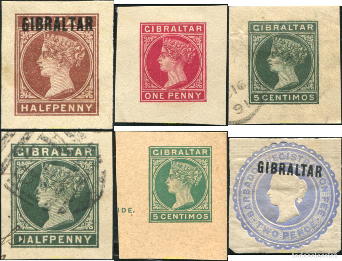 Sellos: 778287 USED GIBRALTAR 1886 REINA VICTORIA