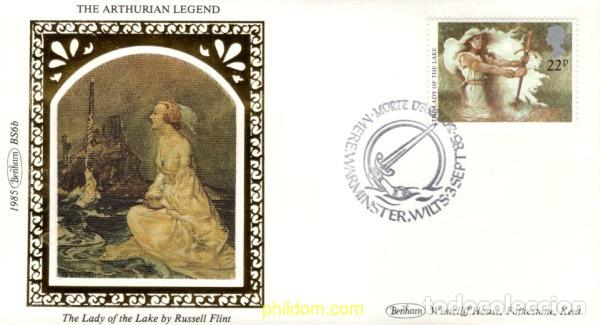 Sellos: 717637 MNH GRAN BRETA&Ntilde;A 1985 LA LEYENDA DEL REY ARTURO Y LOS CABALLEROS DE LA MESA REDONDA