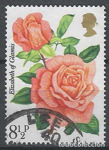 Sellos: GRAN BRETA&Ntilde;A 1976 - CENTENARIO DE LA REAL SOCIEDAD DE LA ROSA, &rdquo;ELIZABETH DE GLAMIS&rdquo; - USADO