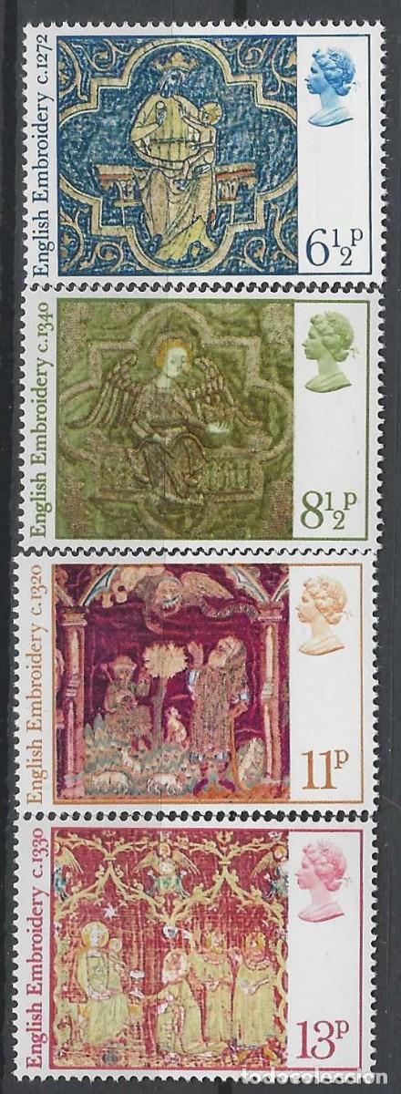 Stamps: GRAN BRETA&Ntilde;A 1976 - NAVIDAD, TAPICER&Iacute;AS MEDIEVALES, S.COMPLETA - MNH**