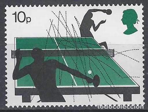Sellos: GRAN BRETA&Ntilde;A 1977 - DEPORTES DE RAQUETA, TENIS DE MESA - MNH**