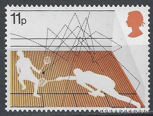 Sellos: GRAN BRETA&Ntilde;A 1977 - DEPORTES DE RAQUETA, SQUASH - MNH**