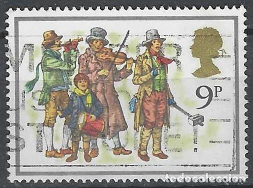 Sellos: GRAN BRETA&Ntilde;A 1978 - NAVIDAD, VILLANCICOS, CANTORES SIGLO 19 - USADO