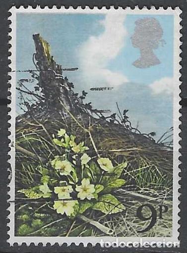 Sellos: GRAN BRETA&Ntilde;A 1979 - FLORA SILVESTRE, PRIMAVERAS - USADO