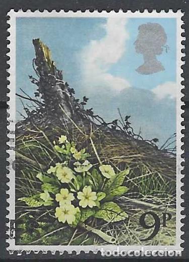 Sellos: GRAN BRETA&Ntilde;A 1979 - FLORA SILVESTRE, PRIMAVERAS - USADO