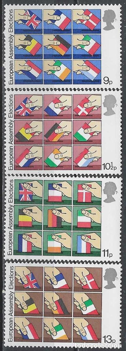 Sellos: GRAN BRETA&Ntilde;A 1979 - ELECCIONES AL PARLAMENTO EUROPEO, S.COMPLETA - MNH**