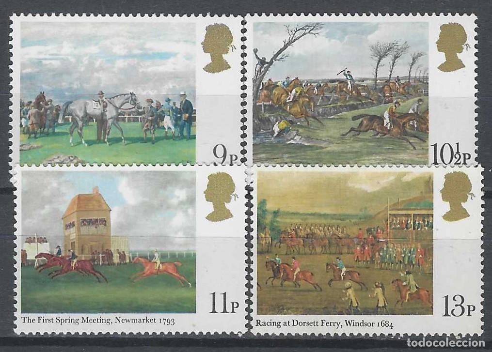 Sellos: GRAN BRETA&Ntilde;A 1979 - 2&ordm; CENTENARIO DEL DERBY DE EPSON, PINTURAS, S.COMPLETA - MNH**