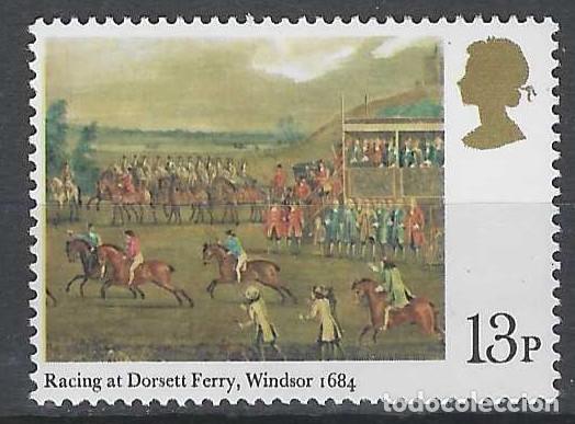 Sellos: GRAN BRETA&Ntilde;A 1979 - 2&ordm; CENTENARIO DEL DERBY DE EPSON, PINTURAS, CARRERAS DE DORSET - MNH**