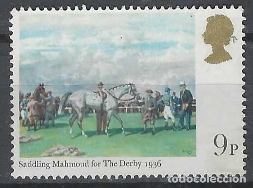 Sellos: GRAN BRETA&Ntilde;A 1979 - 2&ordm; CENTENARIO DEL DERBY DE EPSON, PINTURAS, &rdquo;MAHMOUD&rdquo; - USADO