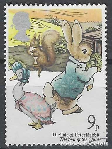Sellos: GRAN BRETA&Ntilde;A 1979 - A&Ntilde;O INTERNACIONAL DEL NI&Ntilde;O, CUENTOS INFANTILES, &rdquo;PETER RABBIT&rdquo; - USADO