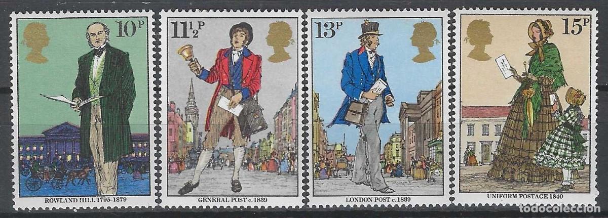Sellos: GRAN BRETA&Ntilde;A 1979 - CENTENARIO DE LA MUERTE DE SIR ROWLAN HILL, S.COMPLETA - MNH**