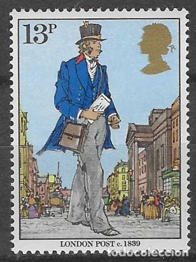 Sellos: GRAN BRETA&Ntilde;A 1979 - CENTENARIO DE LA MUERTE DE SIR ROWLAN HILL, CARTERO DE LONDRES 1839- MNH**