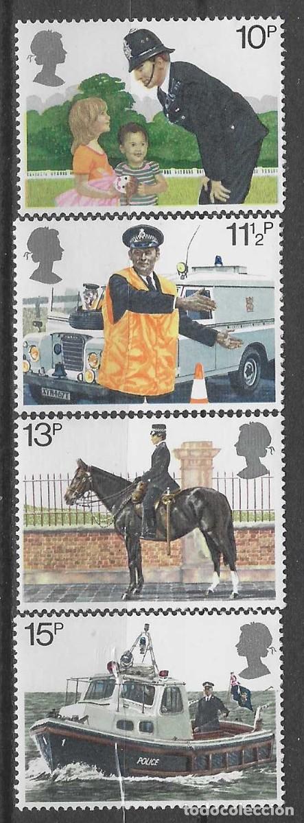 Sellos: GRAN BRETA&Ntilde;A 1979 - 150&ordm; ANIV. DE LA POLIC&Iacute;A METROPOLITANA, S.COMPLETA - MNH**