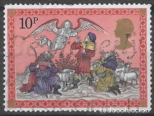 Sellos: GRAN BRETA&Ntilde;A 1979 - NAVIDAD, LA ANUNCIACI&Oacute;N A LOS PASTORES - USADO