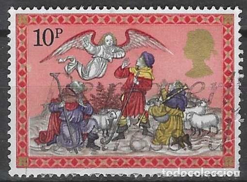 Sellos: GRAN BRETA&Ntilde;A 1979 - NAVIDAD, LA ANUNCIACI&Oacute;N A LOS PASTORES - USADO