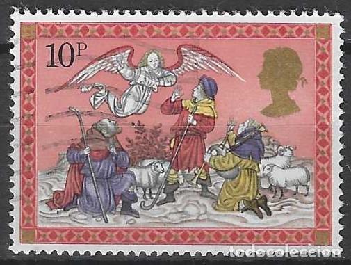 Sellos: GRAN BRETA&Ntilde;A 1979 - NAVIDAD, LA ANUNCIACI&Oacute;N A LOS PASTORES - USADO