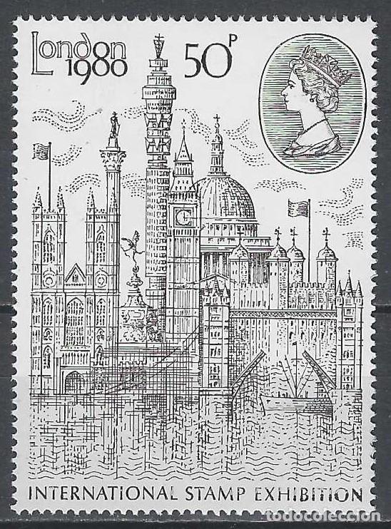 Sellos: GRAN BRETA&Ntilde;A 1980 - EXPOSICI&Oacute;N MUNDIAL DE FILATELIA &rdquo;LONDON 1980&rdquo;, PERPECTIVA DE LONDRES - MNH**