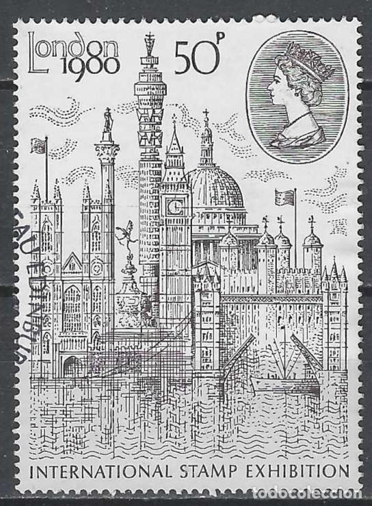 Sellos: GRAN BRETA&Ntilde;A 1980 - EXPOSICI&Oacute;N MUNDIAL DE FILATELIA &rdquo;LONDON 1980&rdquo;, PERPECTIVA DE LONDRES - USADO