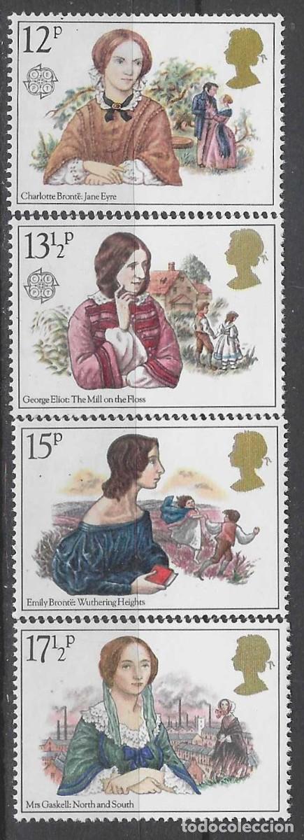 Sellos: GRAN BRETA&Ntilde;A 1980 - EMISI&Oacute;N EUROPA, NOVELISTAS VICTORIANAS, S.COMPLETA - MNH**
