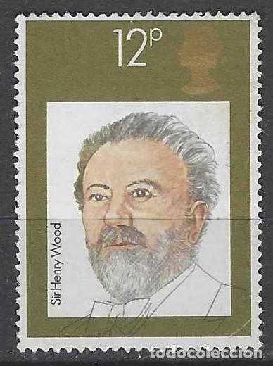 Sellos: GRAN BRETA&Ntilde;A 1980 - M&Uacute;SICA, COMPOSITORES BRIT&Aacute;NICOS, SIR HENRY WOOD - MSG
