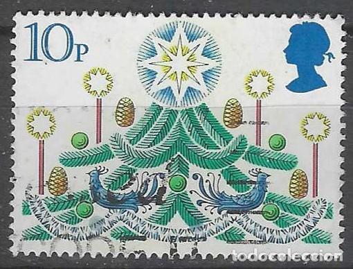Sellos: GRAN BRETA&Ntilde;A 1980 - NAVIDAD, ADORNOS DIVERSOS, 10P - USADO