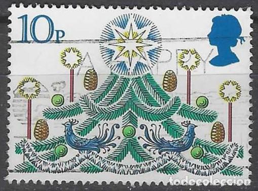 Sellos: GRAN BRETA&Ntilde;A 1980 - NAVIDAD, ADORNOS DIVERSOS, 10P - USADO