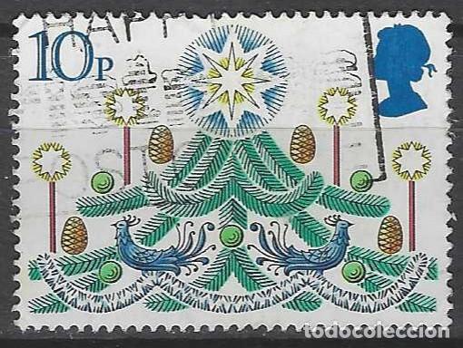 Sellos: GRAN BRETA&Ntilde;A 1980 - NAVIDAD, ADORNOS DIVERSOS, 10P - USADO