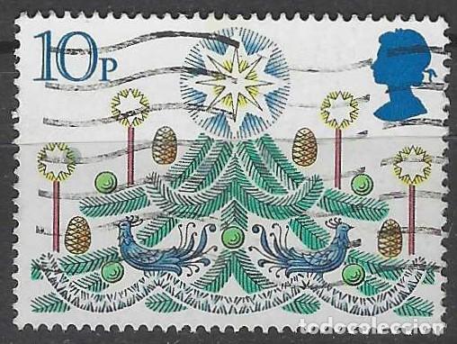 Sellos: GRAN BRETA&Ntilde;A 1980 - NAVIDAD, ADORNOS DIVERSOS, 10P - USADO