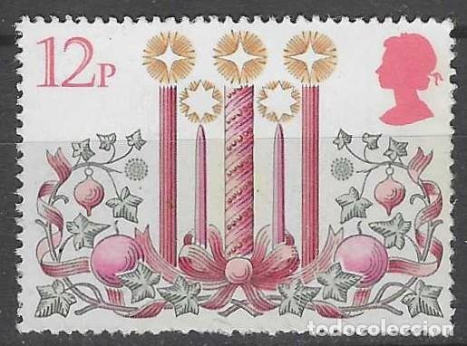 Sellos: GRAN BRETA&Ntilde;A 1980 - NAVIDAD, ADORNOS DIVERSOS, 12P - MSG