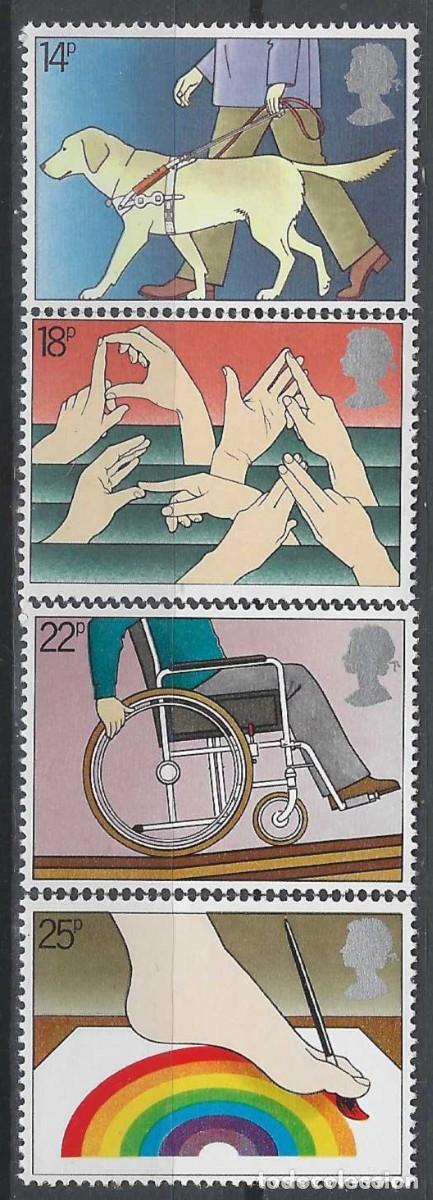 Sellos: GRAN BRETA&Ntilde;A 1981 - A&Ntilde;O INTERNACIONAL DEE LAS PERSONAS DISCAPACITADAS, S.COMPLETA - MNH**