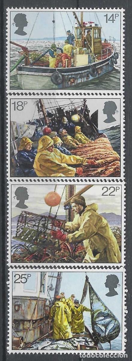 Sellos: GRAN BRETA&Ntilde;A 1981 - CENTENARIO DE LA REAL MISI&Oacute;N NACIONAL DE PESCADORES, S.COMPLETA - MNH**
