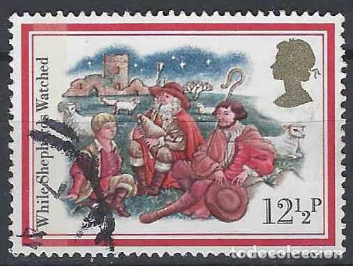 Sellos: GRAN BRETA&Ntilde;A 1982 - NAVIDAD, LOS PASTORES - USADO