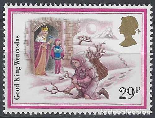 Sellos: GRAN BRETA&Ntilde;A 1982 - NAVIDAD, EL BUEN REY WENCESLAO - MNH**