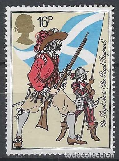 Sellos: GRAN BRETA&Ntilde;A 1983 - HISTORIA DEL UNIFORME MILITAR, THE ROYAL SCOTS 1633 - MSG