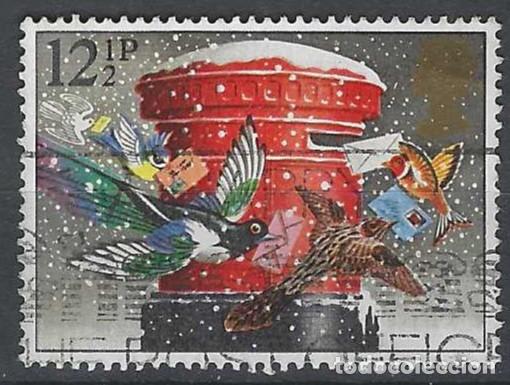 Sellos: GRAN BRETA&Ntilde;A 1983 - NAVIDAD, BUZ&Oacute;N - USADO